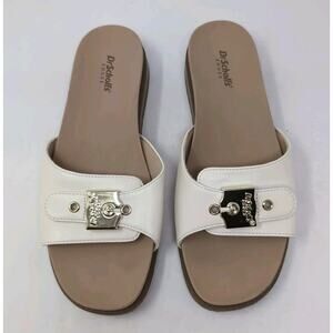 Dr. Scholl's Buckle Slide Sandals Womens Size US 9 EU 40 Island Icon Ivory Cream